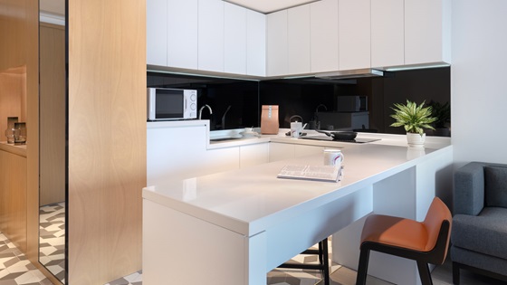 Studio Deluxe - Kitchenette - Shama Hub New City Changchun