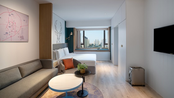 Studio Deluxe King - Overview 1 - Shama Hub New City Changchun
