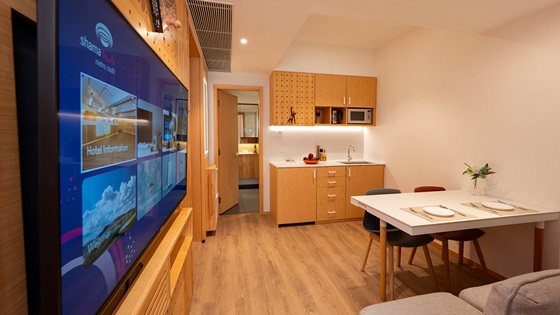 Studio Deluxe City View - Living Area and Kitchenette - Shama Hub Metro South Hong Kong