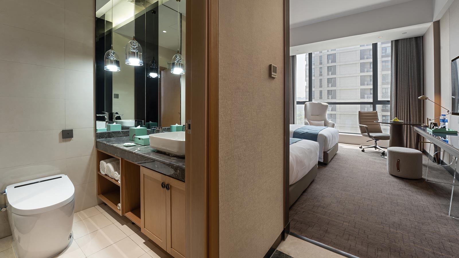 Shama Hub Qiantang Hangzhou - Studio Plus Twin Room - Shama Hub Qiantang