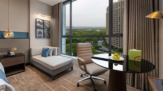 Shama Hub Qiantang Hangzhou - Studio Room Living Area - Shama Hub Qiantang
