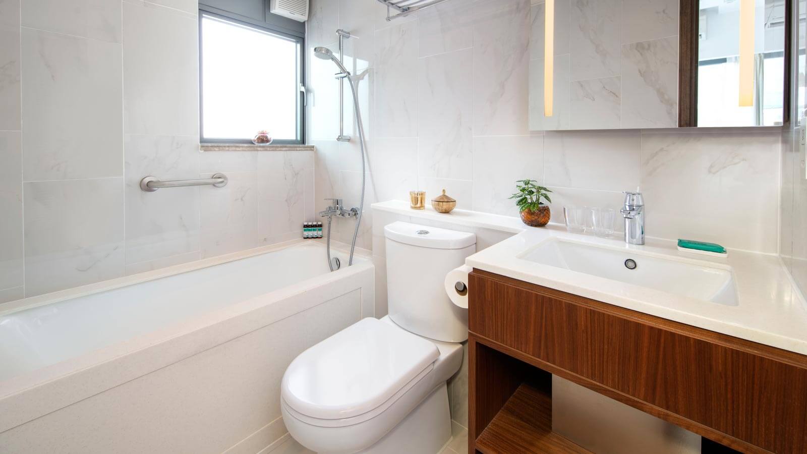 One Bedroom with Two Terraces - Bathroom - Shama Island North Hong Kong