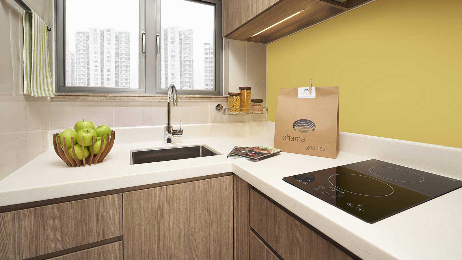 一房單位的廚房 - 香港莎瑪港島北服務式公寓 - 香港莎瑪港島北服務式公寓