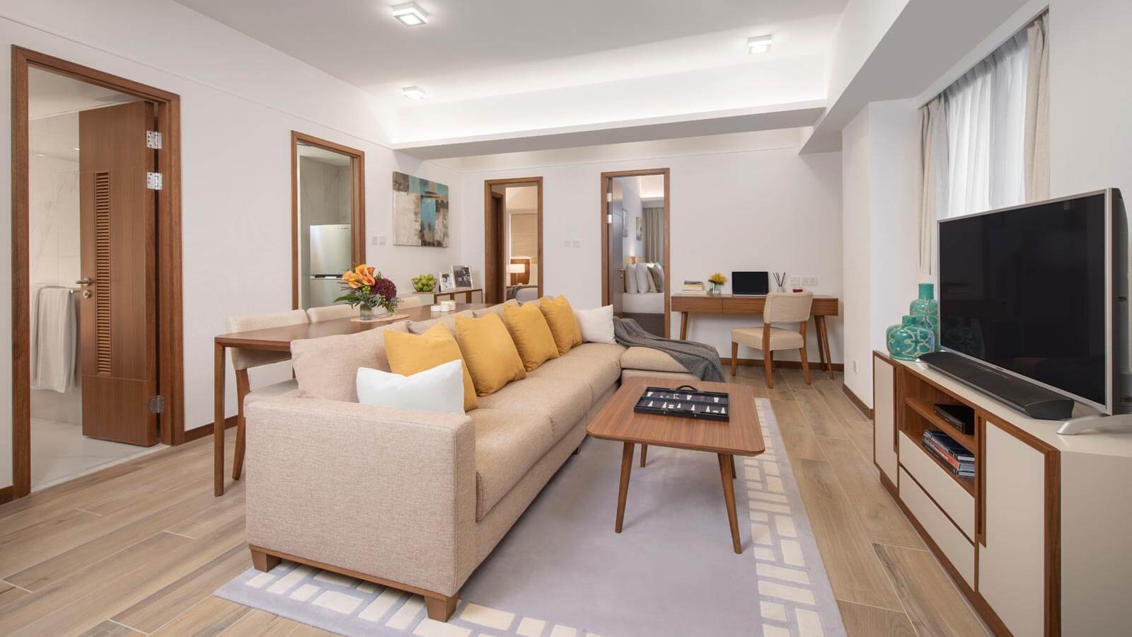 Two Bedroom - Living Room and Dining Area - Shama Island North Hong Kong