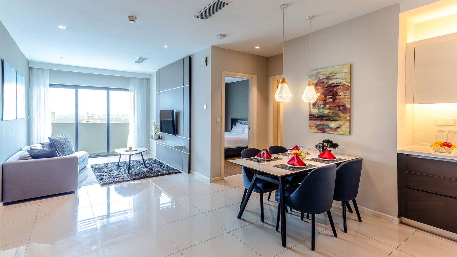 Shama Suasana Johor Bahru -Executive One Bedroom Suite Living and Dining Area - Shama Suasana Johor Bahru