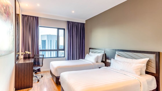Shama Suasana Johor Bahru - Executive One Bedroom Suite Twin Beds - Shama Suasana Johor Bahru