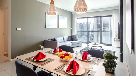 Shama Suasana Johor Bahru - Two Bedroom Suite Living and Dining Area - Shama Suasana Johor Bahru