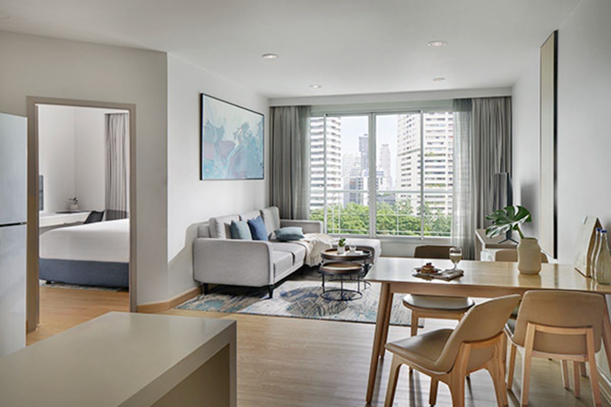 อพาร์ตเมนต์ 2 ห้องนอน ดีลักซ์ - ชามา เลควิว อโศก กรุงเทพฯ