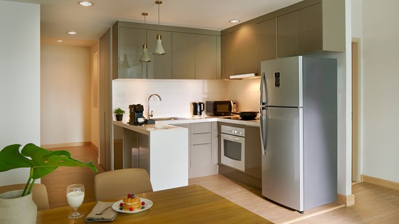 Two Bedroom - Kitchen - 샤마 레이크뷰 아속 방콕