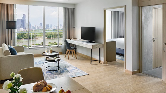 One Bedroom Lakeview - Living - Shama Lakeview Asoke Bangkok