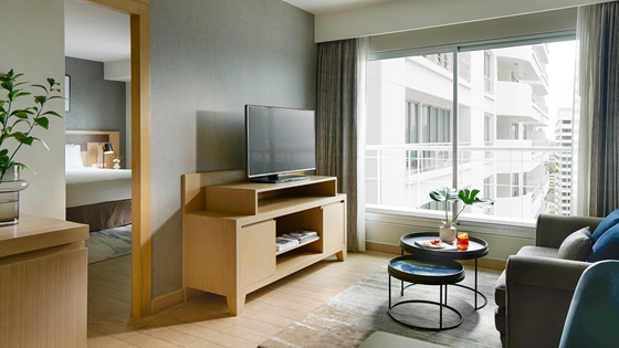 One Bedroom - Living Area - 샤마 레이크뷰 아속 방콕