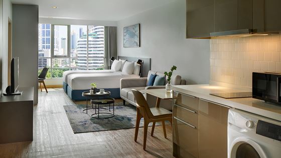 Studio - Twin Beds - Shama Lakeview Asoke Bangkok