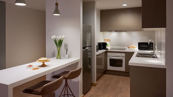Three Bedroom Panoramic View - Kitchen - 샤마 레이크뷰 아속 방콕