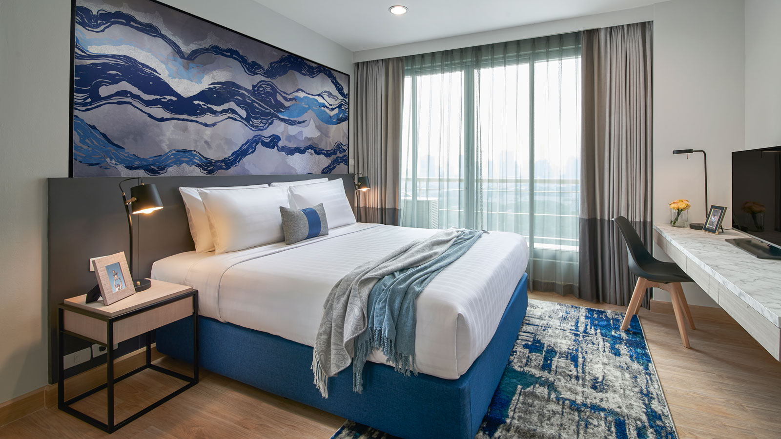 Two Bedroom Deluxe - Master Bedroom - Shama Lakeview Asoke Bangkok