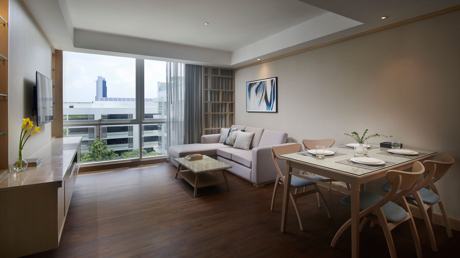 One Bedroom Suite Living Room -  Shama Petchburi 47 Bangkok - 曼谷碧武里47莎玛服務式公寓