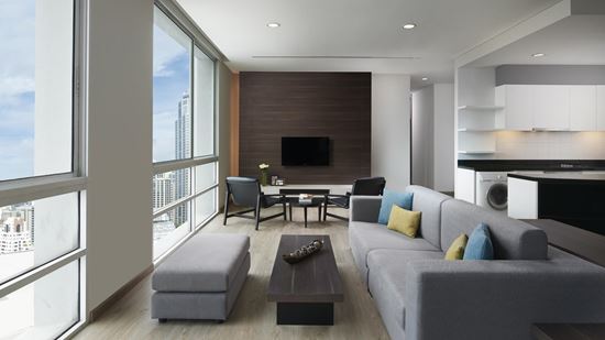 Three Bedroom Deluxe - Living Room Three Bedroom Deluxe - Living Room