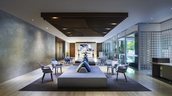 Sitting area in lobby