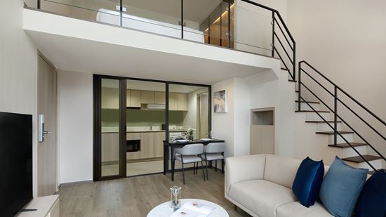 Grand Deluxe One Bedroom Loft Corner - Open-Plan Living and Dining Space