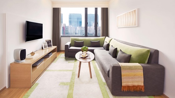 Two Bedroom - Living Room - Shama Tsim Sha Tsui Hong Kong