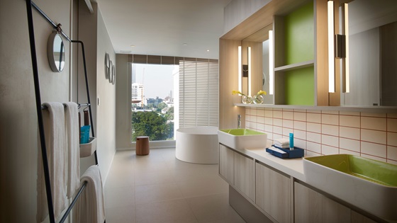 Bathtub in Junior Suite bathroom - Shama Yen-Akat Bangkok - Shama Yen-Akat Bangkok