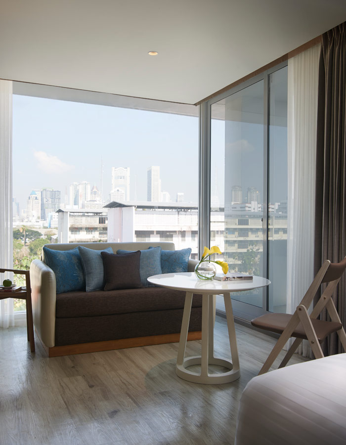 Superior Corner Living Area - Shama Yen-Akat Bangkok - 曼谷耶纳卡莎玛服务式公寓