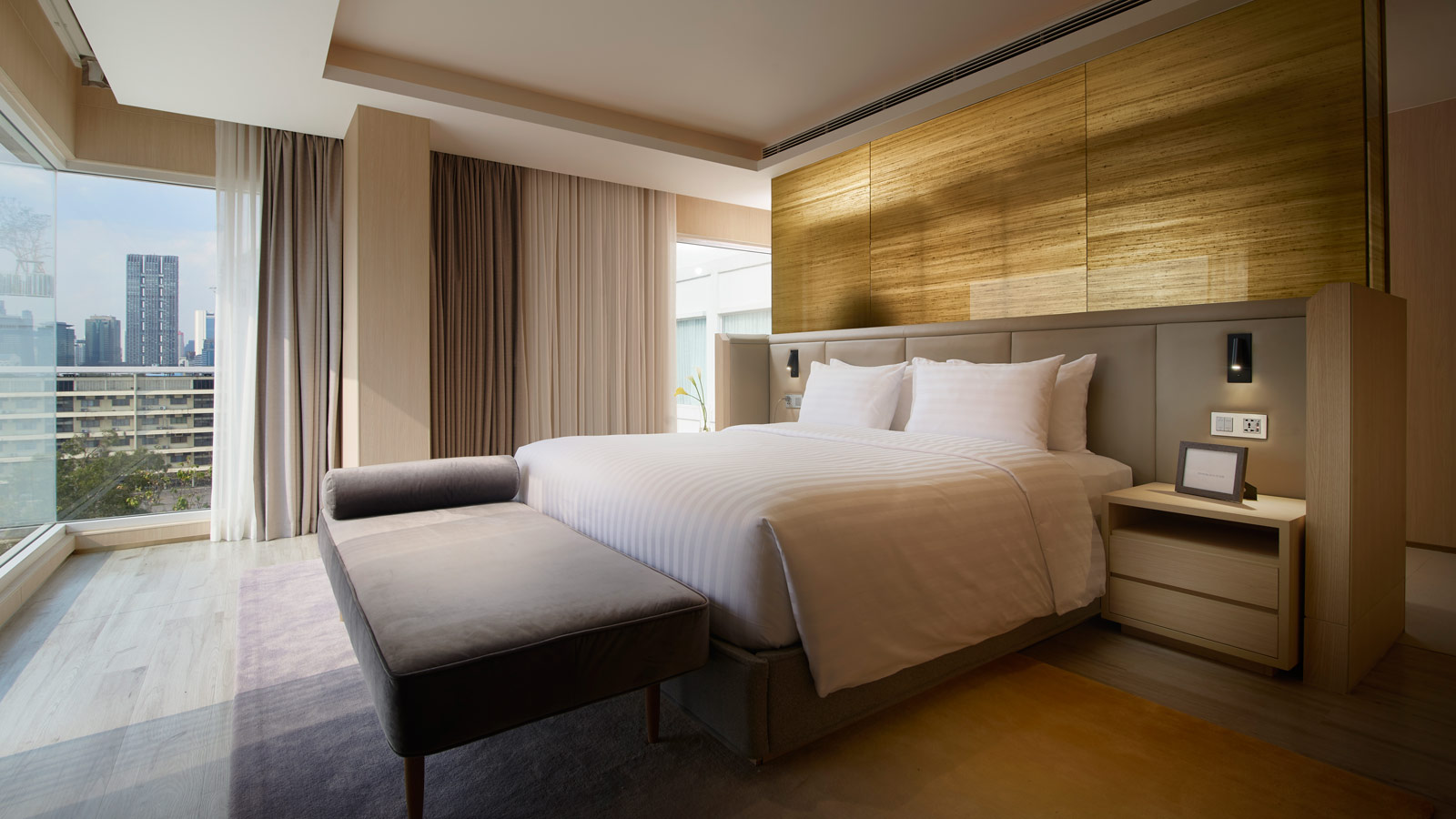Two Bedroom Suite Master Bedroom - Shama Yen-Akat Bangkok - 曼谷耶纳卡莎玛服务式公寓