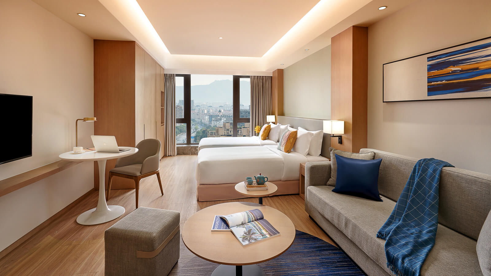 Studio Deluxe Twin Bed - Shama Serviced Apartments Zijingang Hangzhou