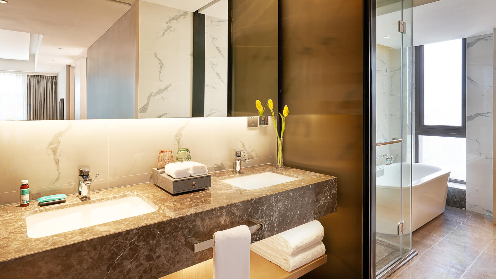 Two Bedroom Suite - Bathroom - Shama Serviced Apartments Zijingang Hangzhou