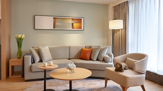 Two Bedroom Suite - Living Room - Shama Serviced Apartments Zijingang Hangzhou